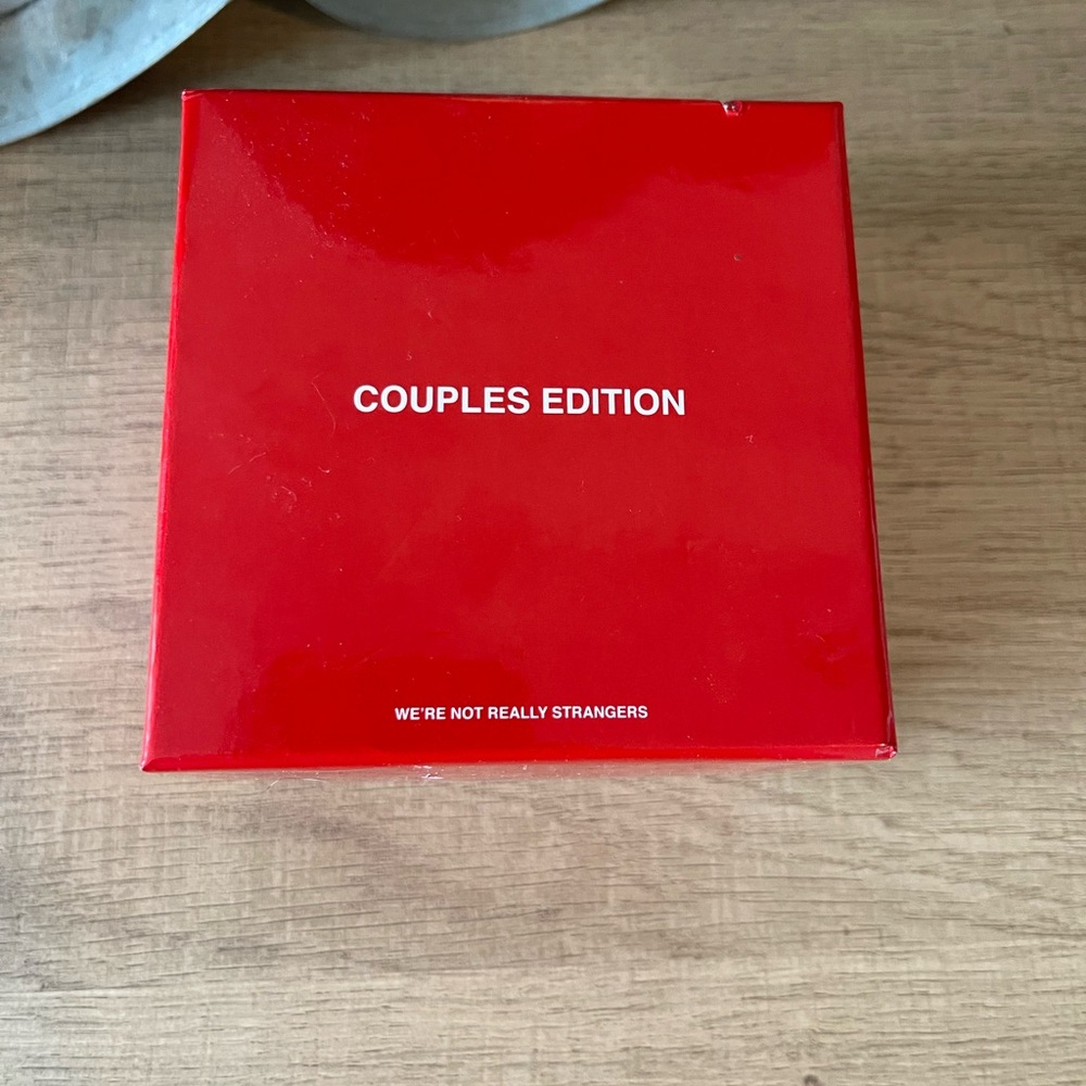 We’re not really strangers couples edition card game